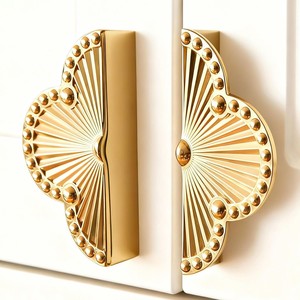 Vintage Style Solid Brass Cabinet Door Handles, Premium Furniture Hardware for Classic Interior Designs Home Decor Office Decor - Product Image 5