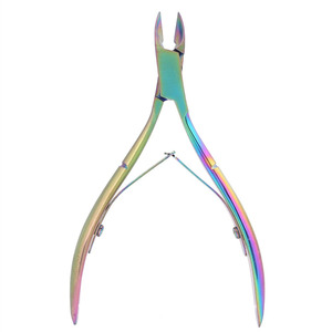 Coupe-cuticules et coupe-ongles professionnels en acier inoxydable avec double ressort, pointe <span class=keywords><strong>de</strong></span> précision tranchante, poignée ergonomique et résistant à la rouille - Product Image 1