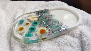 Bandeja de Resina Estilo Geoda con Lámina Dorada para Decoración de Hogar de Lujo y Exhibición de Joyas, Plato de Arte Hecho a Mano al por Mayor - Product Image 4