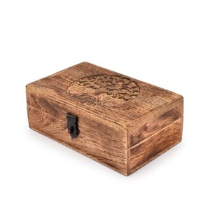 Caja de Joyería de Madera de Mango Hecha a Mano con Espejo - Venta al por Mayor B2B - Product Image 5