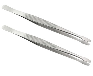 Pinzas Profesionales de Punta Plana para Estampado, Pinzas de Precisión para Manipulación Segura de Sellos, Joyería, Manualidades y Trabajo - Product Image 5