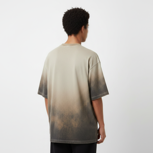 T-shirt homme premium surdimensionné, vente en gros, t-shirt à manches courtes avec impression graphique, t-shirt homme personnalisé 100% coton, effet délavé à l'acide - Product Image 2