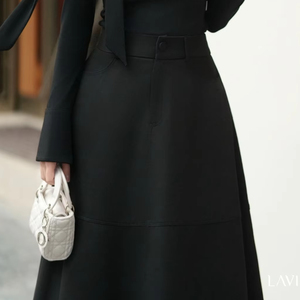 Elegante Minifalda Negra de Línea A para Mujer |   Falda Muse para un Estilo Casual Diario y Versátil |   LAVIEM - Product Image 2