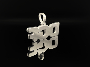 Colgante de aleación con diseño de escudo real, estilo hip hop cristiano, chapado en rodio, con diamantes esmerilados y adornos llamativos. - Product Image 3