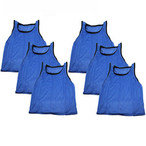 Ensemble de maillots de football unisexes de haute qualité, légers et respirants, avec logo personnalisé, gilets d'entraînement sans manches, gilets d'entraînement de football - Product Image 2