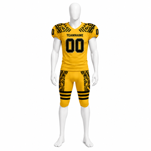Uniformes de football américain sur mesure en sublimation, de haute qualité, couleur unie, ajustés, vente en gros - Product Image 5