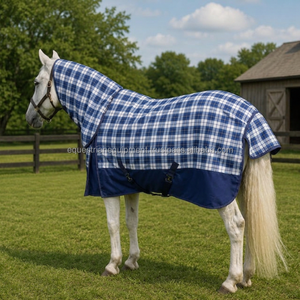 Manta para Caballo Terrain 1200D Ripstop de Poliéster Sintético Impermeable, Tipo Paddock Combo, con Accesorios de Acero Inoxidable y Doble Protección Frontal para el Pecho - Product Image 4