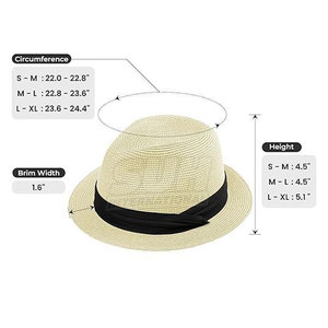 <b>Summer</b> Beach Straw <b>Hats</b> Lightweight Breathable Wide Brim Stylish Casual Beach <b>Hats</b> For <b>Men</b> Women In Wholesale - Product Image 5