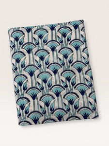 Tela de Algodón Estampada a Mano Azul, Textil con Estampado Floral Sanganeri por Metro, Tela 100% Algodón Indio para Confección de Vestidos - Product Image 2
