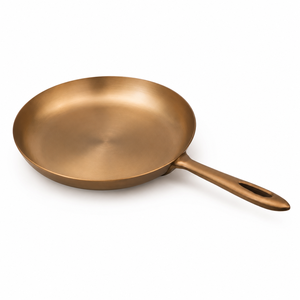 Sartén de Cobre Martillado Hecha a Mano con Mango de Latón, Utensilio de Cocina, Fabricante y Proveedor OEM ODM - Product Image 1