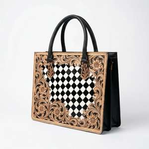 Bolso Tote de Cuero Genuino de Marca de Lujo, Diseño 2026, Color Sólido, Ligero, Impermeable, Estilo Occidental para Mujer - Product Image 3