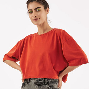 T-shirts courts de sport pour femmes, personnalisables, en polyester/coton écologique, séchage rapide, été, vente chaude, excellent rapport qualité-prix, OEM - Product Image 3