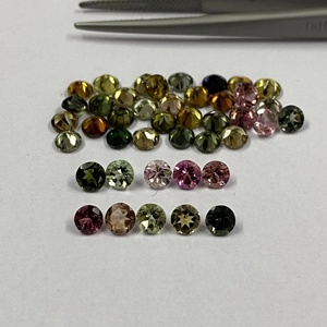 Turmalina Natural Multicolor de 4.5mm, Corte Brillante Redondo Facetado, Gema Semipreciosa Suelta al por Mayor de Fabricante Verificado - Product Image 2
