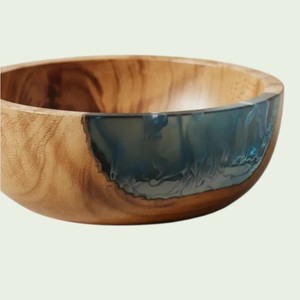 Bol de service écologique en bois d'acacia/mangue de qualité supérieure pour salade, fruits, pâtes - Grand bol profond pour la maison et la restauration - Product Image 2