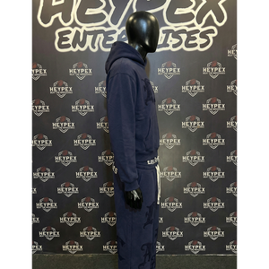 Ensemble 2 pièces de survêtement sportif pour homme en coton 100 % personnalisé, avec sweat à capuche et pantalon, en polaire thermique épais pour l'hiver, vente en gros - Product Image 4