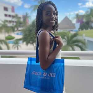 Sac fourre-tout transparent Jack and Jill en PVC, pour le shopping, la plage, les voyages, réutilisable, logo personnalisé, fournisseur en gros - Product Image 5