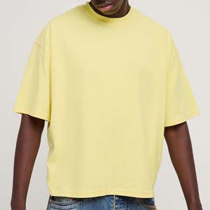 Camiseta Deportiva Amarilla Extra Grande de Algodón Tejido de Alto Gramaje para Hombre, Estilo 2026 - Product Image 6