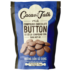 Factory Price Bulk Wholesale OEM/ODM Export Supplier HALAL Bakery Use Milk Compound Chocolate Button Cocoa 1KG <b>Biscuits</b> Cookies - Product Image 1