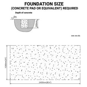 Capannone di Stoccaggio a Doppia Struttura 80FT X 33FT con (3) Aperture Larghe di 19FT, Porta Stile Ponteggio per Officine e Impianti - Product Image 5