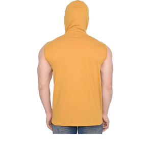 <b>Men's</b> Winter <b>Sleeveless</b> <b>Hoodie</b> Pullover 100% Cotton Breathable Casual Fitness Gym Training - Product Image 2