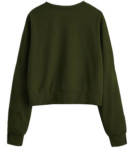 Sudadera corta personalizada para mujer, ropa informal, sudadera nueva, estilo oversize, precio de mayoreo, barata. - Product Image 2