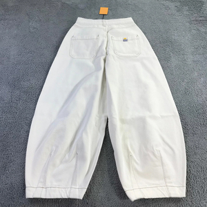 Pantalones Vaqueros Clásicos de Alta Calidad, Anchos y Holgados, para Mujer, Estilo Boyfriend, con Cierre de Encaje - Product Image 6