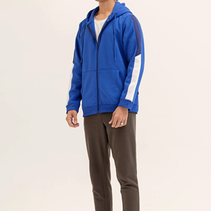 Sweat à capuche d'hiver personnalisé pour homme, 100% coton, doublure en polaire, uni, brodé, écologique, séchage rapide, respirant - Product Image 5