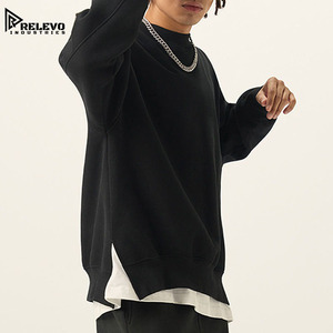 En stock, envío inmediato: Sudadera con capucha de felpa gruesa, con cremallera, corte regular, dobladillo dividido y hombros caídos, estilo streetwear, personalizable, lisa, para otoño. Venta al por mayor. - Product Image 4