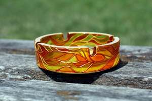 Cendrier en résine artisanal d'art abstrait |   Cendrier sculptural moderne résistant à la chaleur |   Cadeau décoratif unique pour la maison et le bureau - Product Image 3