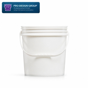 Seau en plastique industriel hermétique de 17 L certifié ISO, personnalisable avec impression sérigraphiée et couvercle à bande de déchirement pour peinture et revêtements - Product Image 2
