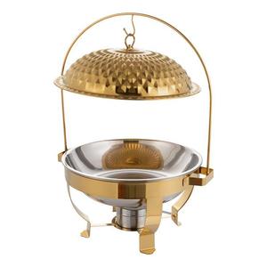 Plat de service de luxe en acier inoxydable avec couvercle articulé ou à ouverture normale, chauffe-plat professionnel pour buffet - Product Image 5