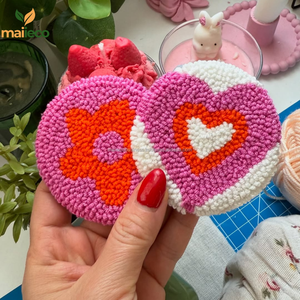 Sous-verres artisanaux en forme de fleurs, vente en gros, personnalisés, pour la fête des mères, tapis et coussinets, sous-verres faits à la main - Product Image 1