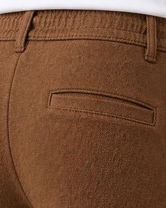 Men Chocolate Brown Slim Fit Casual Jogger Pants Elastic Waist <b>Drawstring</b> <b>Trousers</b> Soft Fabric Comfortable Daily Wear Stylish - Product Image 4