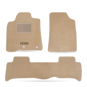 ROADPOWER (RP-MAT-202LC) Premium Carpet Floor Mats For Toyota Land Cruiser Anti-Slip Backing & Locking Clips, And Easy to Clean - Product Image 1