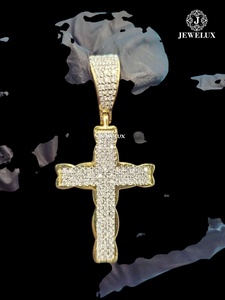 Dernier design de pendentif croix serti de diamants, bijoux hip-hop, vente en gros au meilleur prix auprès d'un fournisseur indien - Product Image 3