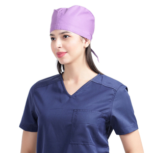 Bonnets de travail unisexe en coton tissé 100% couleur unie, légers, ajustables, sans couture, avec détection d'aiguilles, pour usage hospitalier et médecins - Product Image 4
