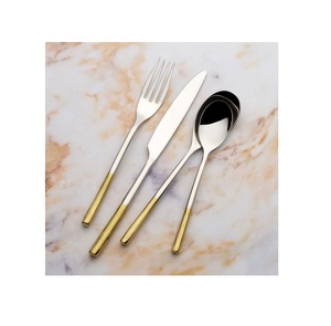 Ensemble de couverts modernes en métal, acier inoxydable, ustensiles durables pour la maison, la cuisine, les restaurants et les services de traiteur - Product Image 2