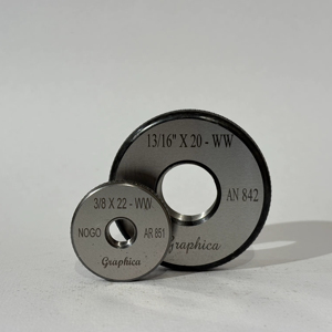 WW/BSW/BSF 1/2X12, 5/8X11, 3/4X10, 7/8X9, 1 "ชุดมาตรวัดแหวนเกลียว X8 3/16X32,1/4X26, 5/16X22, 3/8X20, 7/16X18, 9/BS84-2007 16X16 - Product Image 1