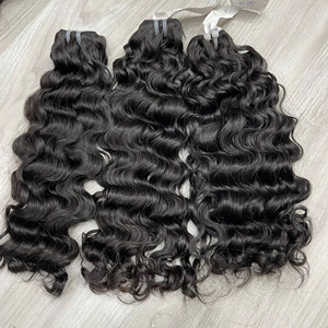 BEST SELL natural color weft hair extension steam burmese curly hair <b>bundles</b> Ready to Ship raw vietnamese hair - Product Image 6