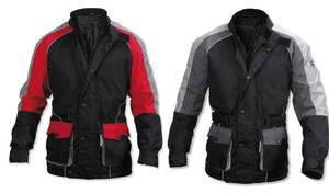 Men's Orange <b>Black</b> Color Blocked Windproof Motorcycle Jacket Full Sleeve Textile Street Style All Seasons WearWindproof Latest - Product Image 5