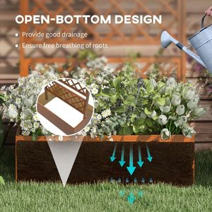 Jardinière en bois avec treillis pour cultiver légumes, herbes et fleurs dans un potager surélevé - Product Image 3