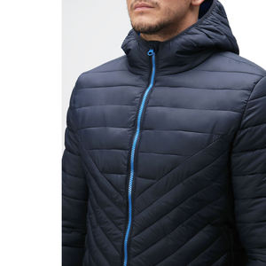 Chaqueta acolchada personalizada para hombre, chaqueta acolchada ajustada para hombre, cortavientos aislante, abrigos de invierno para hombre - Product Image 4
