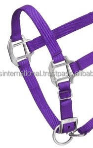 Halter cheval en nylon équestre de haute qualité Logo personnalisé S-S en cuir raccord disponible dans toutes les couleurs pour l'équitation - Product Image 3