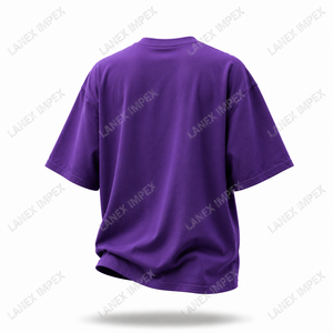 เสื้อยืดลายกราฟิกฮาโลวีนแบบกำหนดเอง พิมพ์ลายนูน 3 มิติ ลายฟักทอง ค้างคาว หลุมศพ สีม่วง เสื้อยืดโอเวอร์ไซส์ผ้าฝ้าย สำหรับผู้ชาย ผู้หญิง สไตล์สตรีทแวร์ - Product Image 3