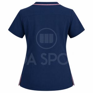 Medical Scrub <b>Set</b> Manufacturer Custom Nursing Workwear Supplier for Beauty Salons Eco-Friendly Polyester Rayon Spandex High - Product Image 3