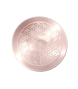 แผ่นทองแดงสำหรับชาร์จพลังงาน ดีไซน์อาร์ตเดโค ลายตารางหมากรุก ผลไม้ ดอกไม้ ชีวิต รูปทรงเรขาคณิตศักดิ์สิทธิ์ พลังงานเรกิ แผ่นคริสตัลบำบัด พลังงานบำบัดสำหรับการทำสมาธิ - Product Image 6