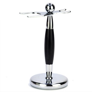 Safety Razor Set with Silvertip Badger Beard Brush Stainless Steel Waterproof Razor Stand & <b>Shaving</b> <b>Kit</b> - Product Image 3