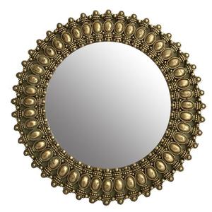 Espejo de pared con diseño Leave, decoración para el hogar, diseño clásico y moderno para interiores, espejo con múltiples acabados. - Product Image 1