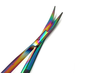 Ciseaux à cuticules extra-affûtés en acier inoxydable, ciseaux à cils à ressort - Product Image 2