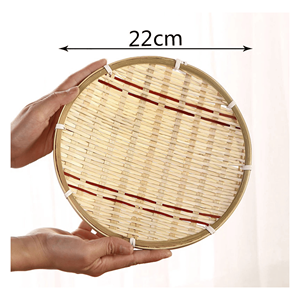 Panier à éventail en bambou, conçu à partir de bambou tressé, pour la décoration intérieure et la mise en valeur des murs, fabriqué à la main au Vietnam. - Product Image 6